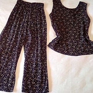 Women's small two-piece outfit sleeveless